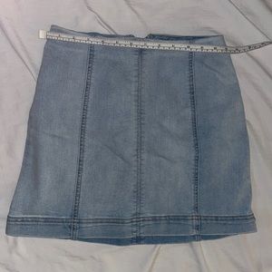 Denim mini skirt